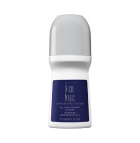 AVON NIGHT MAGIC - DESODORANTE ROLL-ON ANTITRANSPIRANTE 2.6 OZ (75 ML) - ENVASE DE PLÁSTICO